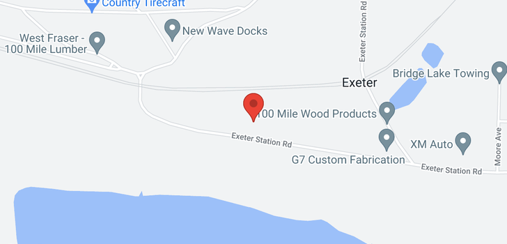 map of 950 EXETER STATION ROAD